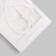 Gift package with a curly window, 20 x 16 x 30 cm, white