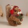 Decor "Squirrel in headphones with berries" 14x9x15 cm