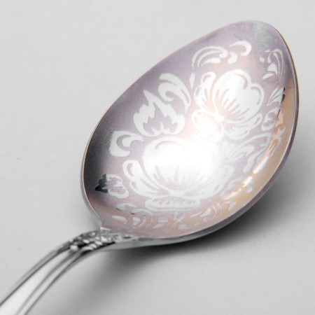Dessert spoon "Troika", h = 18 cm, thickness 2 mm, art painting-2