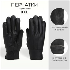 Male gloves, size XXL, with insulation, black color