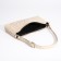 Baget bag with zipper, beige color