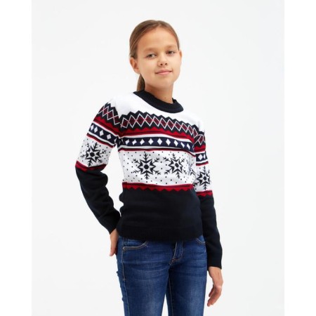 Knitted children's kaftan "Snow" R.30, (98-104 cm)-1