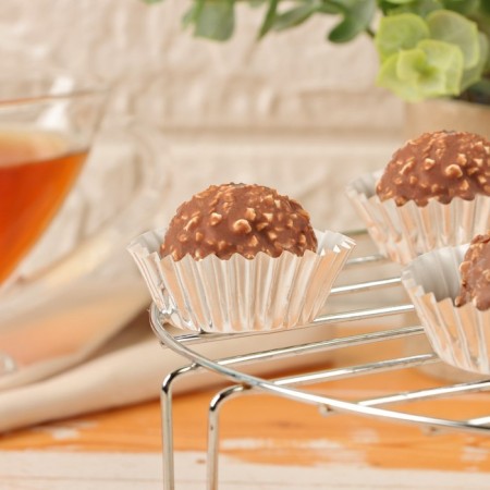 Baking shape round, 3.5 x 2 cm silver-3