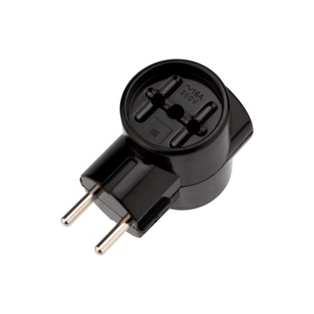 Tip electric retro 10 A without grounding black (carbolite) rexant