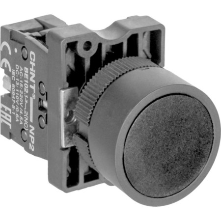 CHINT 574814 NP2-EA21 control button, without IP40 backlight, black color