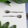 Souvenir wallet metal "Flower spoon" (B29023) 6.4x1.3 cm