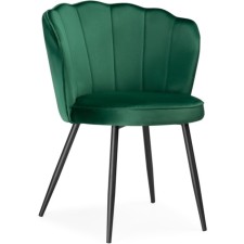 Coral Metal Metal Metal Steel/velor, Black/Green 61x60x78 cm