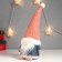 Interior light doll "Santa Claus in a pink knitted cap" 32x12x11 cm