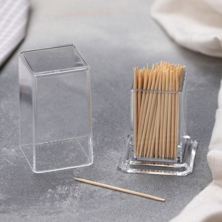 Toothpick stand, 5 × 5 × 7.5 cm, rectangular