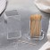 Toothpick stand, 5 × 5 × 7.5 cm, rectangular