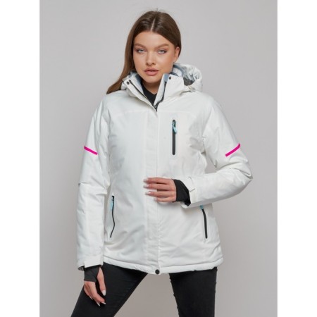 Ski jacket female, size 42, white color-1