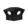 Facade lamp “Iskra”, FSD-052, 5 W, 3000k, 5 rays, IP65, 220 V, plastic, black
