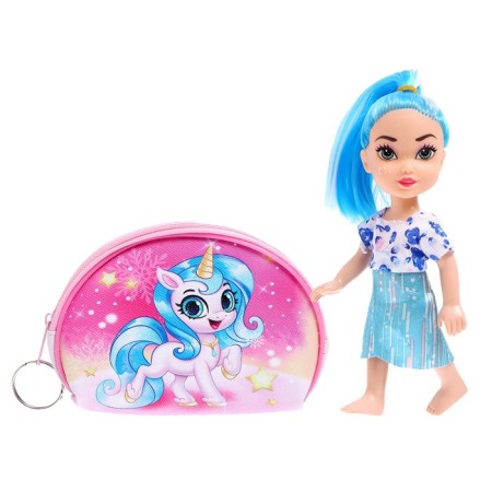 Set of doll with a wallet "Surprise from Santa Claus", in a bag, mix