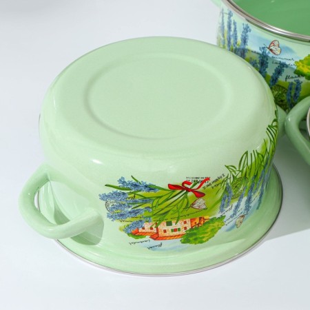 Set of pots "Tuscan", 3 subjects: 2 l, 3 l, 4 l, covers, induction-2