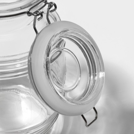 Glass Bank for bulk products with a bugol lock of the Utyut, 2.1 l, 14.5 × 12 × 19 cm-4