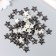 Decor for creativity plastic "Stars" silver set 50 pcs 1.4x1.4 cm