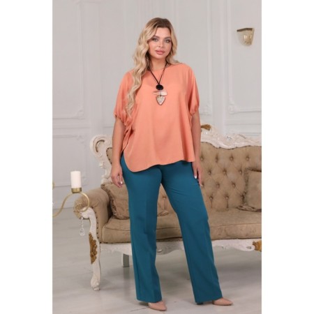 Female blouse, size 48, pink color-13
