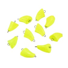 Cargo bullet-excentric stained collapsible Yaman 10 pcs., 20 g, yellow
