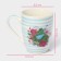 Porcelain share mug "Bird in flowers", 350 ml