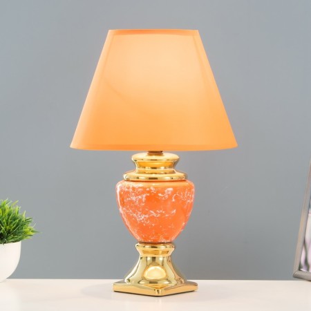 Laima table lamp E14 40W orange-gold 22x22x35 cm Risalux-1