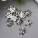 Decor for creativity Metal "Turtle" silver 1.3x1.2 cm