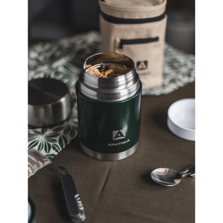 Thermos for food "Arctic", 306, 600 ml, in a case, with a spoon, retains heat 12 hours-5