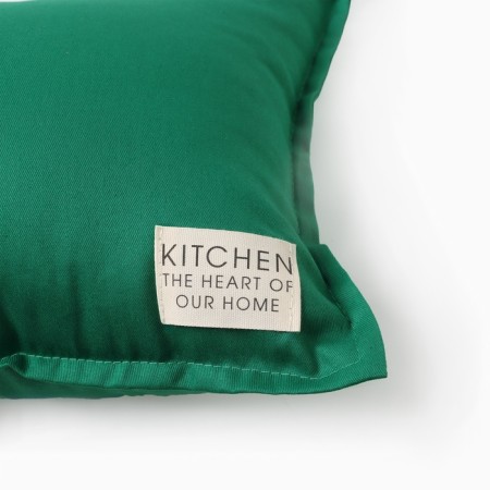 Ethel pillow, 45x45+1 cm, emerald, 100% cotton-6