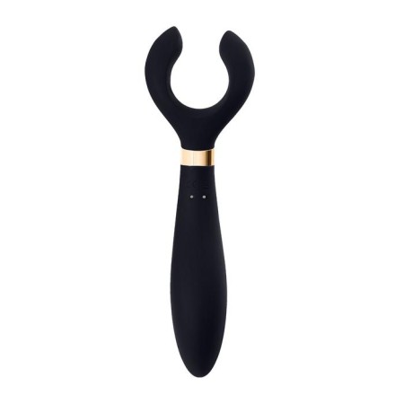 A multifunctional stimulator for steam Satiffyer Partner Multifun 3, silicone, black color, 23.5 cm-2