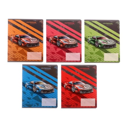 Notebook 18 sheets in Calligrata Call "Cars", Cover Cross Cardboard, OFSET BOLOC, Belility 95%, MIX