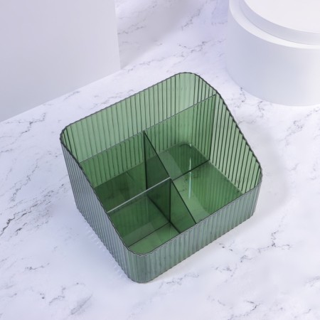 Light organizer for storage, 4 sections, 18 × 15 × 12 cm, color mix-5