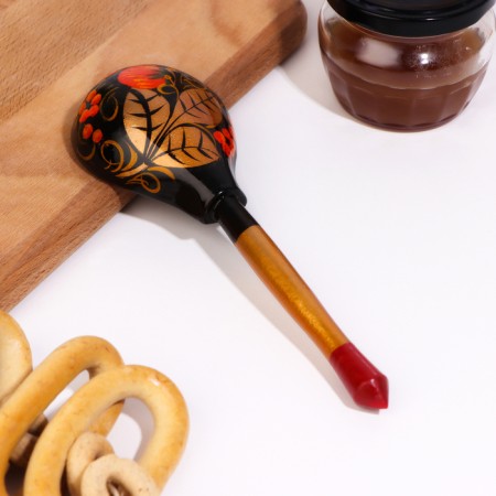 Spoon Poloba "Khokhloma", traditional painting-7