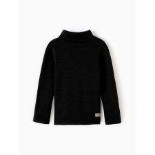 Baby Minaku turtleneck, black color, height 116 cm