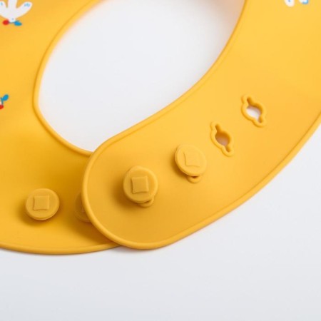 Blory for feeding "bird" silicone with pockets, yellow color-2