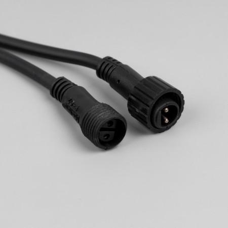 Garland "Clip-Light" 3 threads of 20 m, IP44, UMS, dark thread, 399 LED, glow warm white, flicker, 24 V in-4