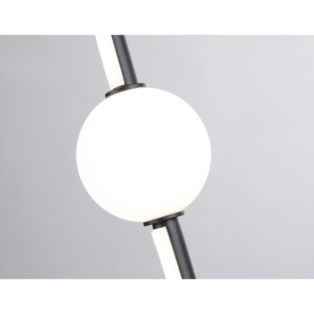 LED LED suspension Ambrella Light, Linetech, FL66363, LED, 19 W, 1425LUM, 4200K, black color, white matte-3