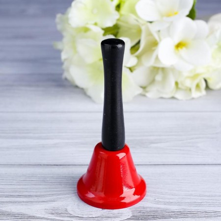 Metal bell, desktop call "Funk", 12.5 x 5 cm, mix-4