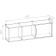 Shelf hinged Miko 1100x220x360 Diamond/Concrete