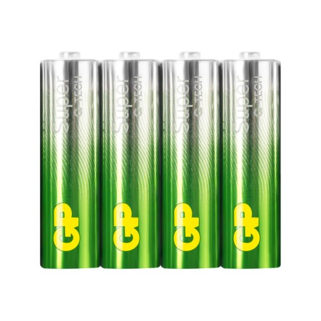 Battery Alkalin GP Super, AA, LR6-4S, 1.5V, Spike, 4 pcs.