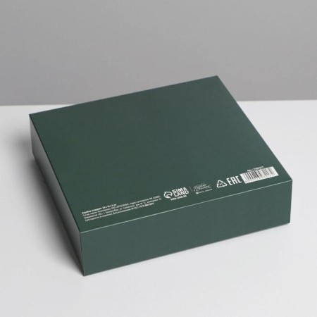 Gift folding box, packaging, "Emerald", 20 x 18 x 5 cm-4