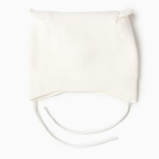 Baby hat, vanilla color, size 42-44 (6-9 months)
