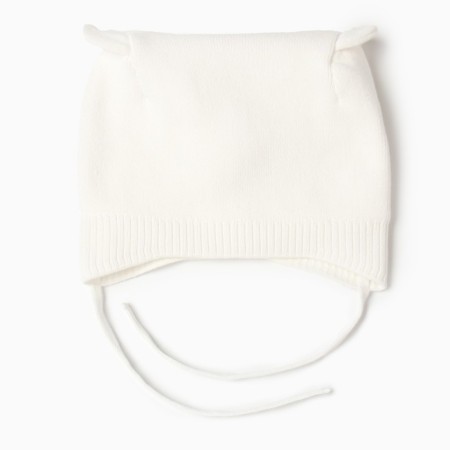 Baby hat, vanilla color, size 42-44 (6-9 months)