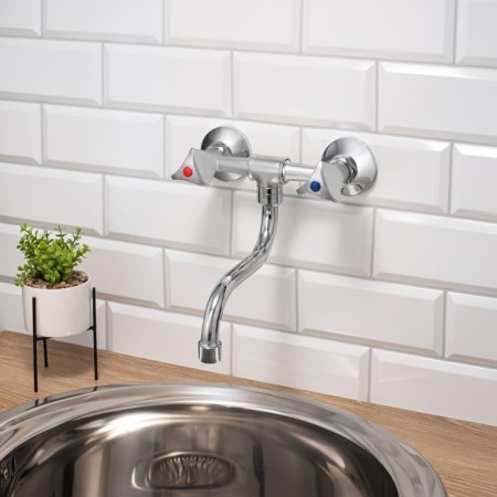 Kitchen mixer RMS SL119-361, wall, two-wound, chrome-1