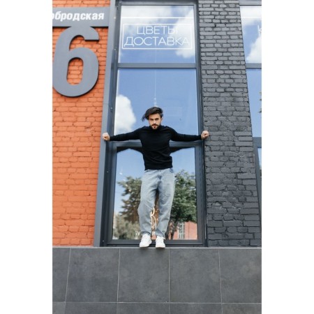 Jumper male ise, size 58, black color-14