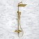 The shower system wasserkraft a199.198.201.bg Thermo, tropical shower, thermostat, gold