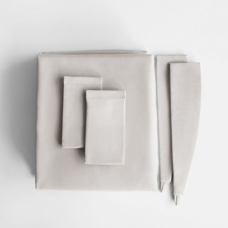 Set of curtains "Milli", size 2x140x270 cm, color gray color-5