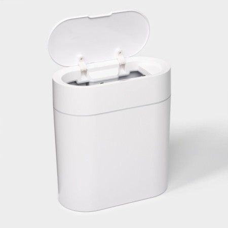 Garbage bucket Savanna, 9 l, white color-2