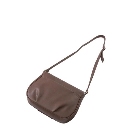 Bag Messenger claim. Kozha, valve department, brown color 27x11x20cm-1