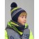 Knitted set for a boy: hat and snood, size 52