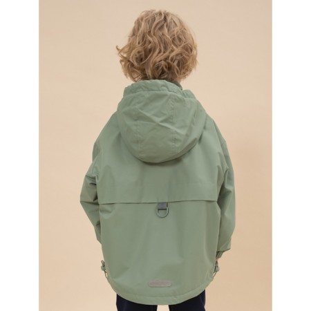 Windbreaker for boys, height 134 cm, green color-9