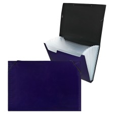 Folder file Calligrata Top Deluxe 13 Department. A4 plastic 1.0mm black. Cut in color